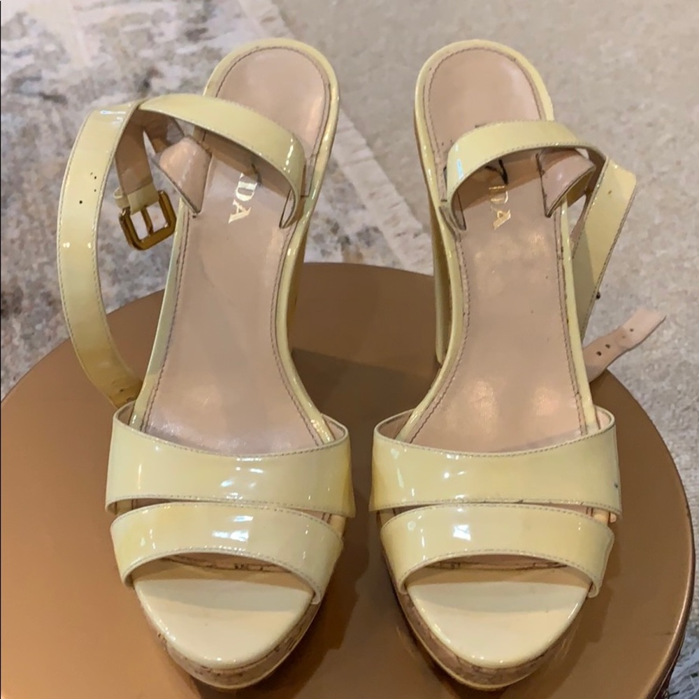 Prada Patent Ankle Strap